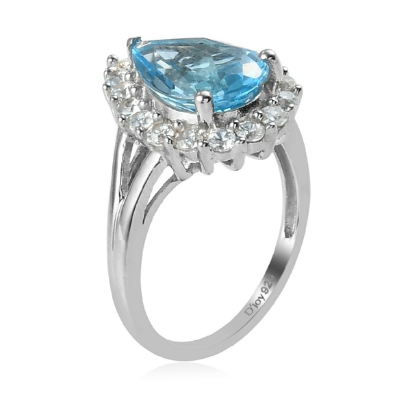 PREMIUM BLUE TOPAZ RING - Picture 6 of 8
